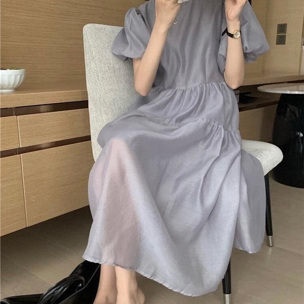 ふんわりプリンセスワンピース 5093-お取り寄せ5093-画像2-韓国ファッション通販POPREA［ポップリア］