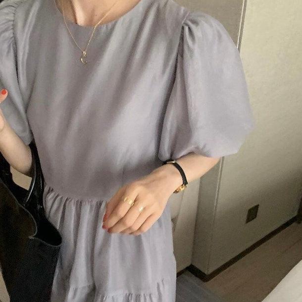 ふんわりプリンセスワンピース 5093-お取り寄せ5093-画像4-韓国ファッション通販POPREA［ポップリア］