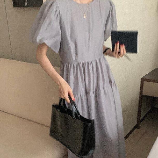 ふんわりプリンセスワンピース 5093-お取り寄せ5093-画像6-韓国ファッション通販POPREA［ポップリア］