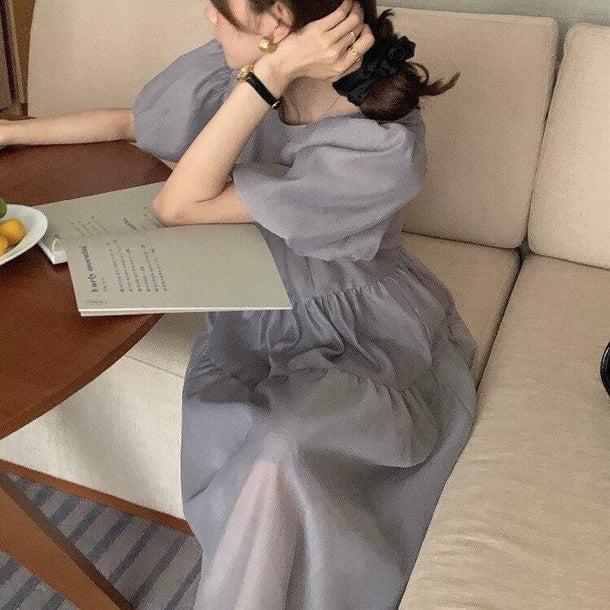 ふんわりプリンセスワンピース 5093-お取り寄せ5093-画像7-韓国ファッション通販POPREA［ポップリア］