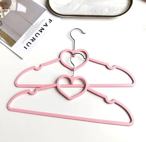 リボン＆ハートシンプルハンガー 5104-heart-pink5pc_お取り寄せ51045-画像9-韓国ファッション通販POPREA［ポップリア］