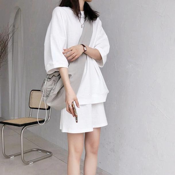 ルーズトレーニングセットアップ 5117-M/white_お取り寄せ51173-画像7-韓国ファッション通販POPREA［ポップリア］