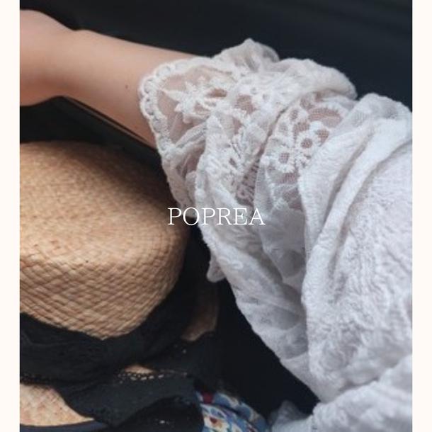 Vネックシフォンシアーカーディガン﻿ 5123-お取り寄せ5123-画像6-韓国ファッション通販POPREA［ポップリア］