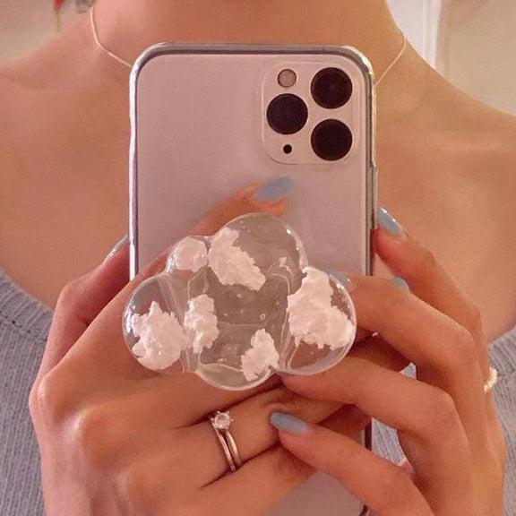 クリアクラウドスマホグリップ 5161-お取り寄せ5161-画像4-韓国ファッション通販POPREA［ポップリア］