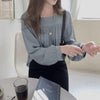 ルーズドレープシフォンブラウス 5172-S/gray_お取り寄せ51724-画像11-韓国ファッション通販POPREA［ポップリア］