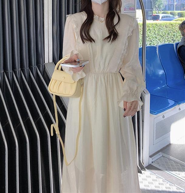 ハイネックAラインワンピース 5175-お取り寄せ5175-画像8-韓国ファッション通販POPREA［ポップリア］