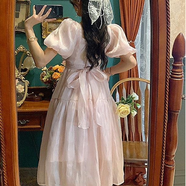 ハイウエストフェアリードレス 5189-お取り寄せ5189-画像11-韓国ファッション通販POPREA［ポップリア］