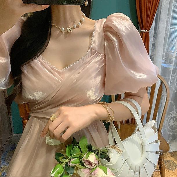 ハイウエストフェアリードレス 5189-お取り寄せ5189-画像7-韓国ファッション通販POPREA［ポップリア］