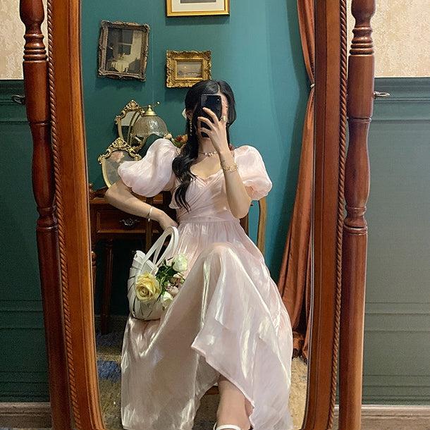 ハイウエストフェアリードレス 5189-お取り寄せ5189-画像8-韓国ファッション通販POPREA［ポップリア］