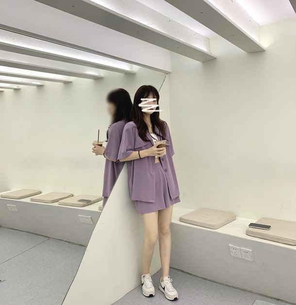 バイオレットサマーツーピースセットアップ 5207-お取り寄せ5207-画像6-韓国ファッション通販POPREA［ポップリア］