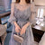 トワルドジュイオーガンジーワンピース 5212-blue_お取り寄せ52121-画像1-韓国ファッション通販POPREA［ポップリア］