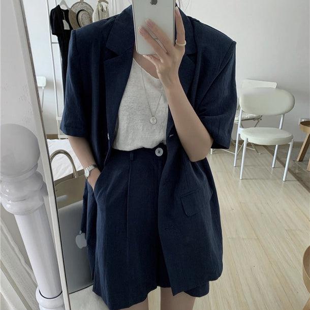 ナチュラルサマーセットアップ 5215-S/navy_お取り寄せ52155-画像7-韓国ファッション通販POPREA［ポップリア］