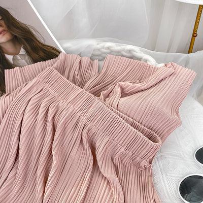 シルクタッチカラーリブパンツ 5225-pink_お取り寄せ52258-画像18-韓国ファッション通販POPREA［ポップリア］