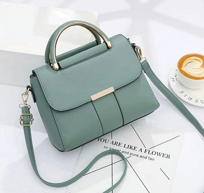2wayゴールドハンドルデザインバッグ 5333-green_お取り寄せ53331-画像2-韓国ファッション通販POPREA［ポップリア］