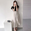 オフショルブラウス＋ロングスカート 5334-black × ivory_お取り寄せ53342-画像6-韓国ファッション通販POPREA［ポップリア］