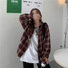 ネルオーバーチェックシャツ 5459-red_お取り寄せ54591-画像1-韓国ファッション通販POPREA［ポップリア］
