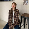 ネルオーバーチェックシャツ 5459-brown_お取り寄せ54593-画像9-韓国ファッション通販POPREA［ポップリア］