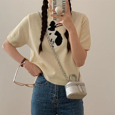 刺繍ラビットニット 5496-ivory_お取り寄せ5496-画像11-韓国ファッション通販POPREA［ポップリア］