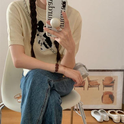 刺繍ラビットニット 5496-ivory_お取り寄せ5496-画像7-韓国ファッション通販POPREA［ポップリア］