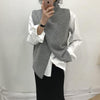 タートルネックスリットプルオーバー﻿ 5694-gray_お取り寄せ5694-画像6-韓国ファッション通販POPREA［ポップリア］