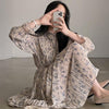 ハイネックプリーツフラワーワンピース﻿﻿ 5810-beige_お取り寄せ5810-画像1-韓国ファッション通販POPREA［ポップリア］