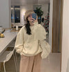 ルーズフレンチロゴスウェット﻿﻿ 5813-ivory_お取り寄せ5813-画像7-韓国ファッション通販POPREA［ポップリア］