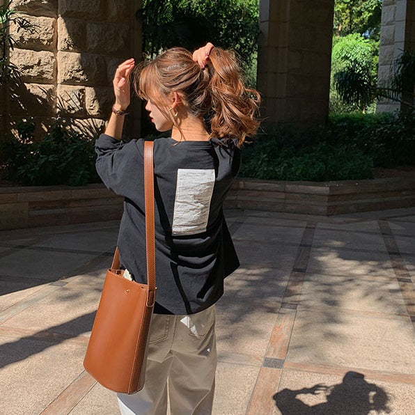 バックロゴステッカーロンTee 2693-画像10-韓国ファッション通販POPREA［ポップリア］