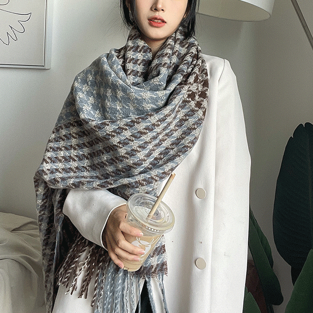 ソフトカラーパターンマフラー 4905