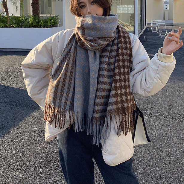 ソフトカラーパターンマフラー 4905