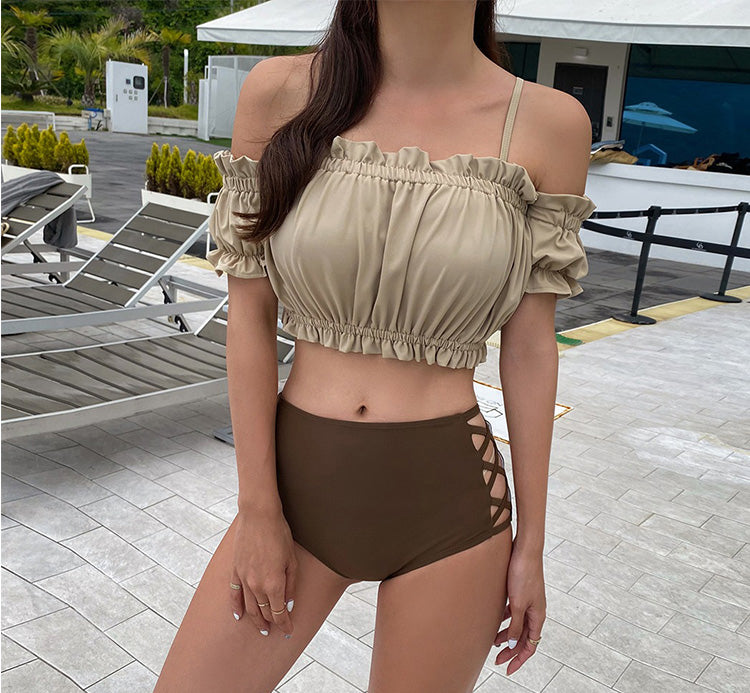 ハイウエストフリルオフショルダー 5206