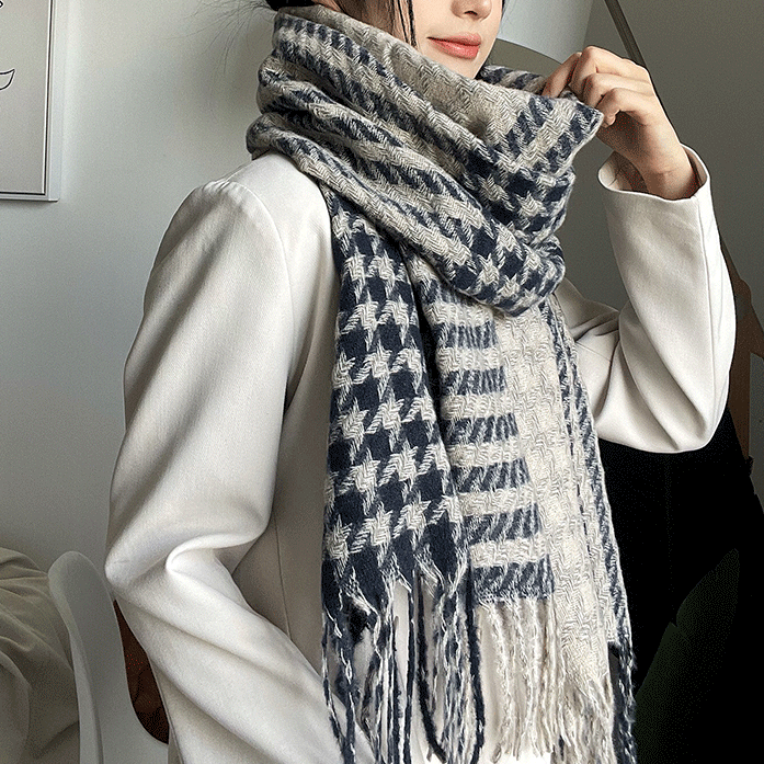 ソフトカラーパターンマフラー 4905