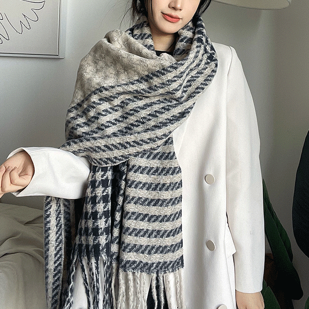 ソフトカラーパターンマフラー 4905