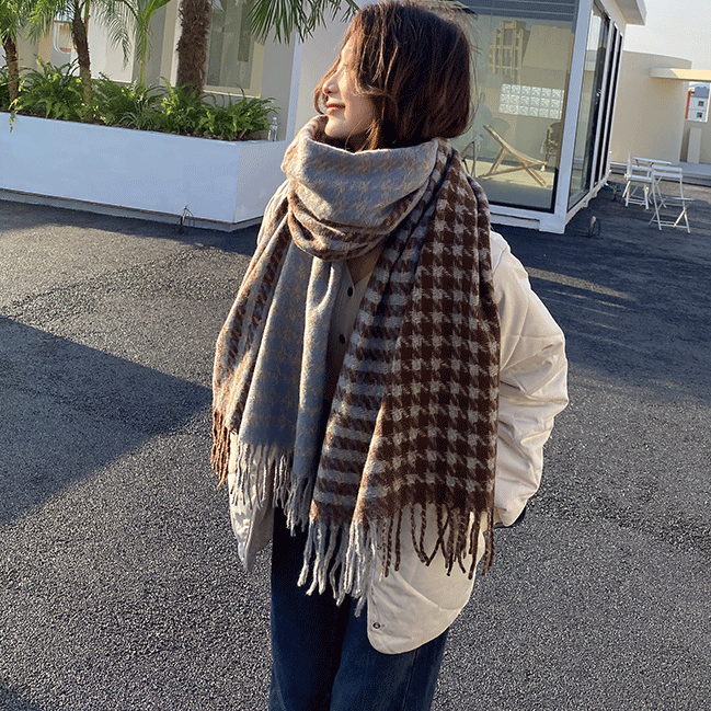 ソフトカラーパターンマフラー 4905