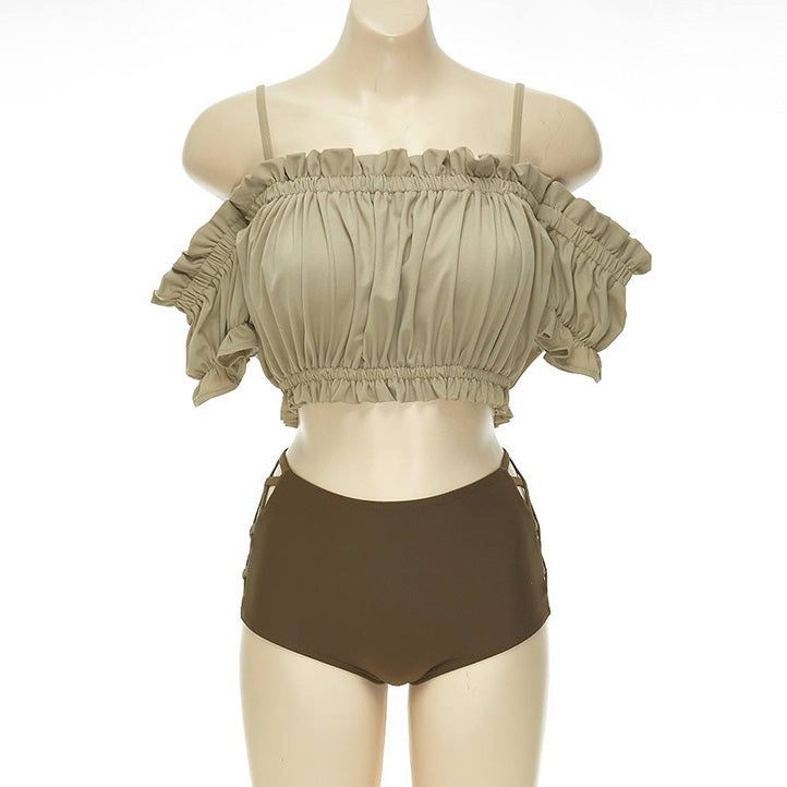 ハイウエストフリルオフショルダー 5206