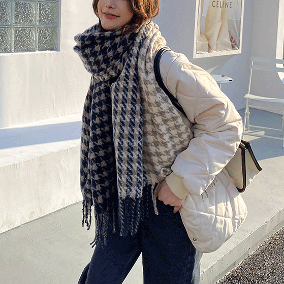 ソフトカラーパターンマフラー 4905