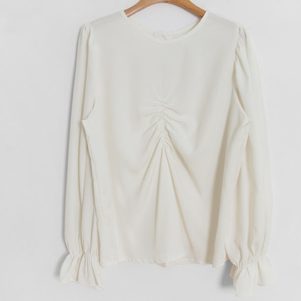 トランペットスリーブシャツ＆ワンピ 4090