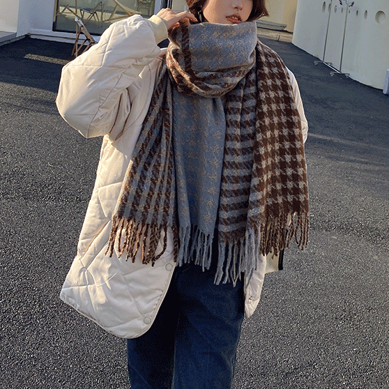 ソフトカラーパターンマフラー 4905