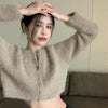 ミンクタッチジッパーカーディガン ﻿﻿ 5739-画像10-韓国ファッション通販POPREA［ポップリア］