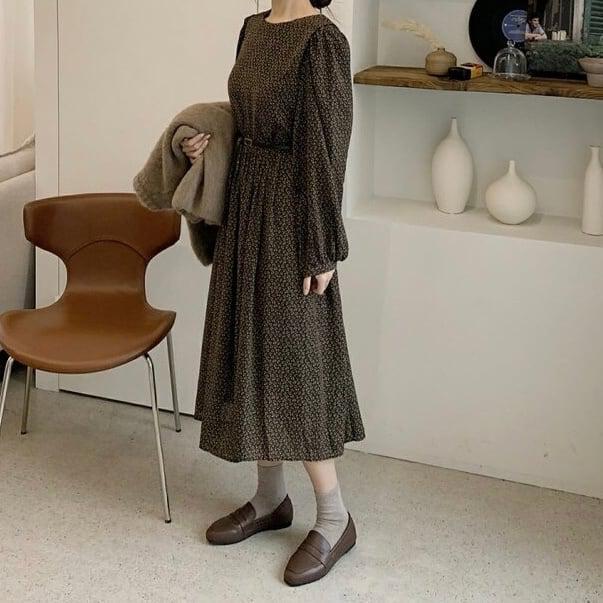 ウールタッチカーディガンワンピースセット 4938-画像10-韓国ファッション通販POPREA［ポップリア］