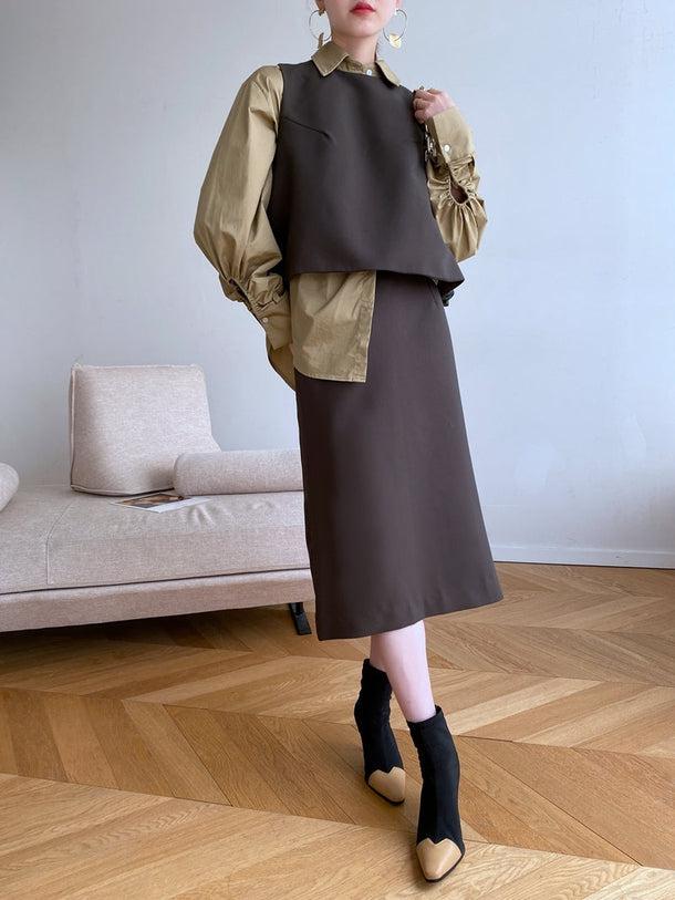 スリーピーススーツセットアップ 5044-画像10-韓国ファッション通販POPREA［ポップリア］