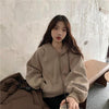 バックロゴルーズジップパーカー 4908-画像10-韓国ファッション通販POPREA［ポップリア］