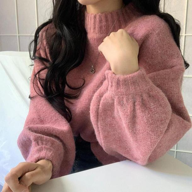 ベーシックプルオーバーニット 4911-画像10-韓国ファッション通販POPREA［ポップリア］