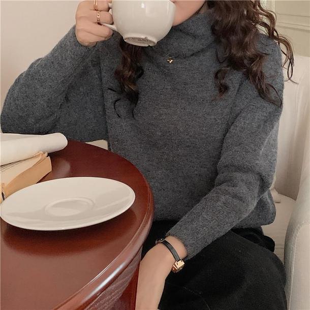 タートルネックウールプルオーバー 4814-画像10-韓国ファッション通販POPREA［ポップリア］