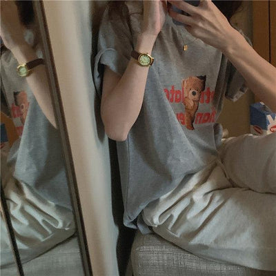 くまちゃんTシャツ 5103-画像10-韓国ファッション通販POPREA［ポップリア］