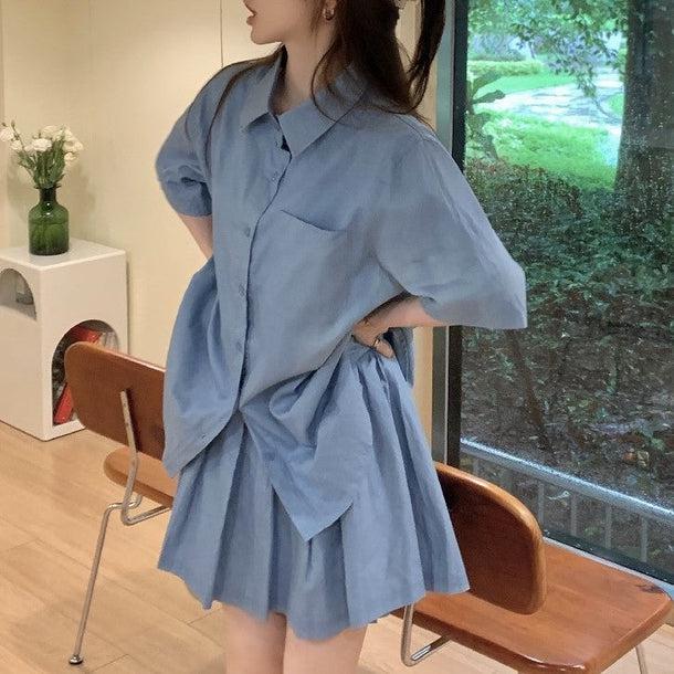 カジュアルデニムセットアップ 5380-画像10-韓国ファッション通販POPREA［ポップリア］