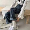 ハイウエストワイルドレッグデニムパンツ 5074-画像10-韓国ファッション通販POPREA［ポップリア］