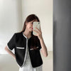 クラシカルツイードサマージャケット 5386-画像10-韓国ファッション通販POPREA［ポップリア］