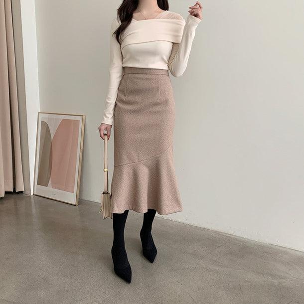 ドレッシーシアーブラウス 5049-画像10-韓国ファッション通販POPREA［ポップリア］