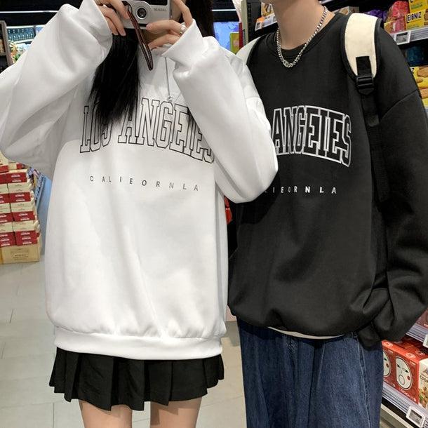 レタープリントルーズスウエット 5017-画像10-韓国ファッション通販POPREA［ポップリア］