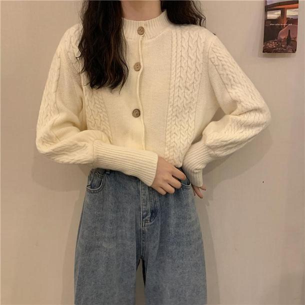 ディープカフスケーブルニット 4771-画像10-韓国ファッション通販POPREA［ポップリア］